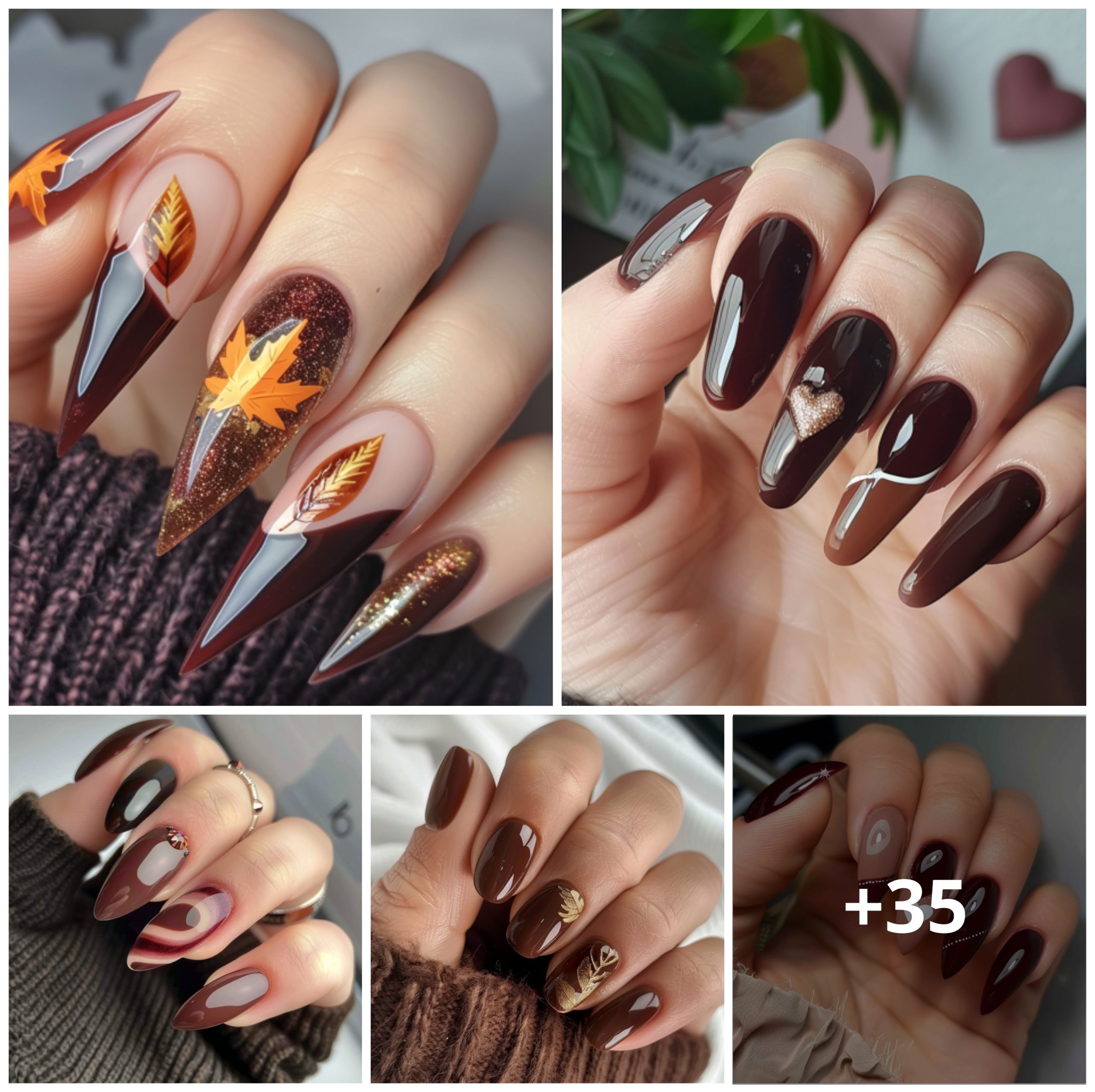 35 Stᴜnnι̇ng Brown Naι̇ℓѕ Perfect For Faℓℓ And Cozү Vι̇bєѕ.