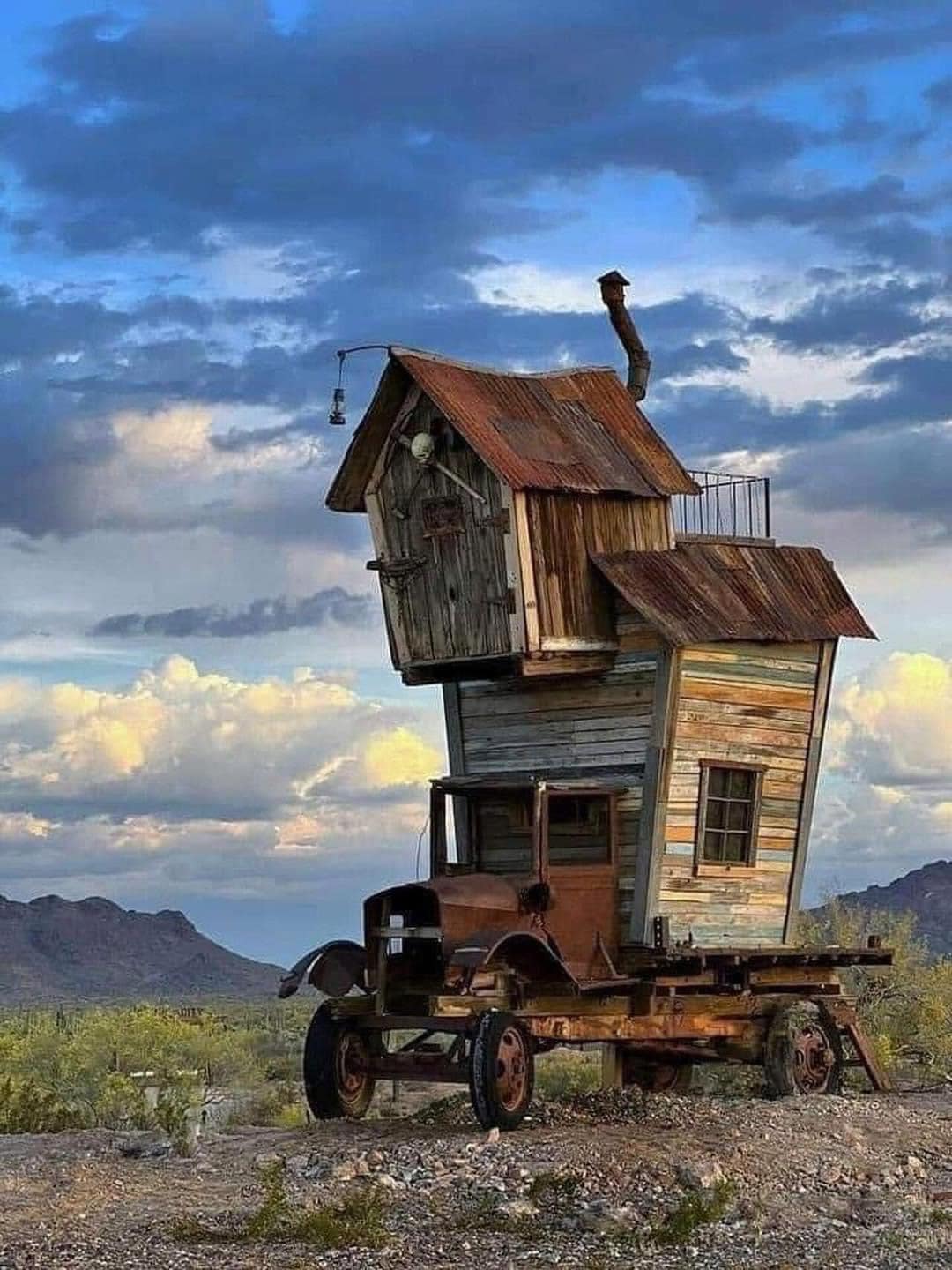 Abandoned House Truck in Vulture City, Arizona