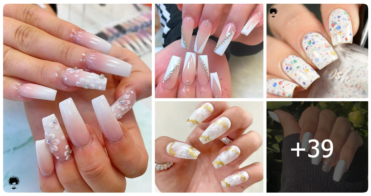 39 Cute White Nail Designs Perfect For All Seasons