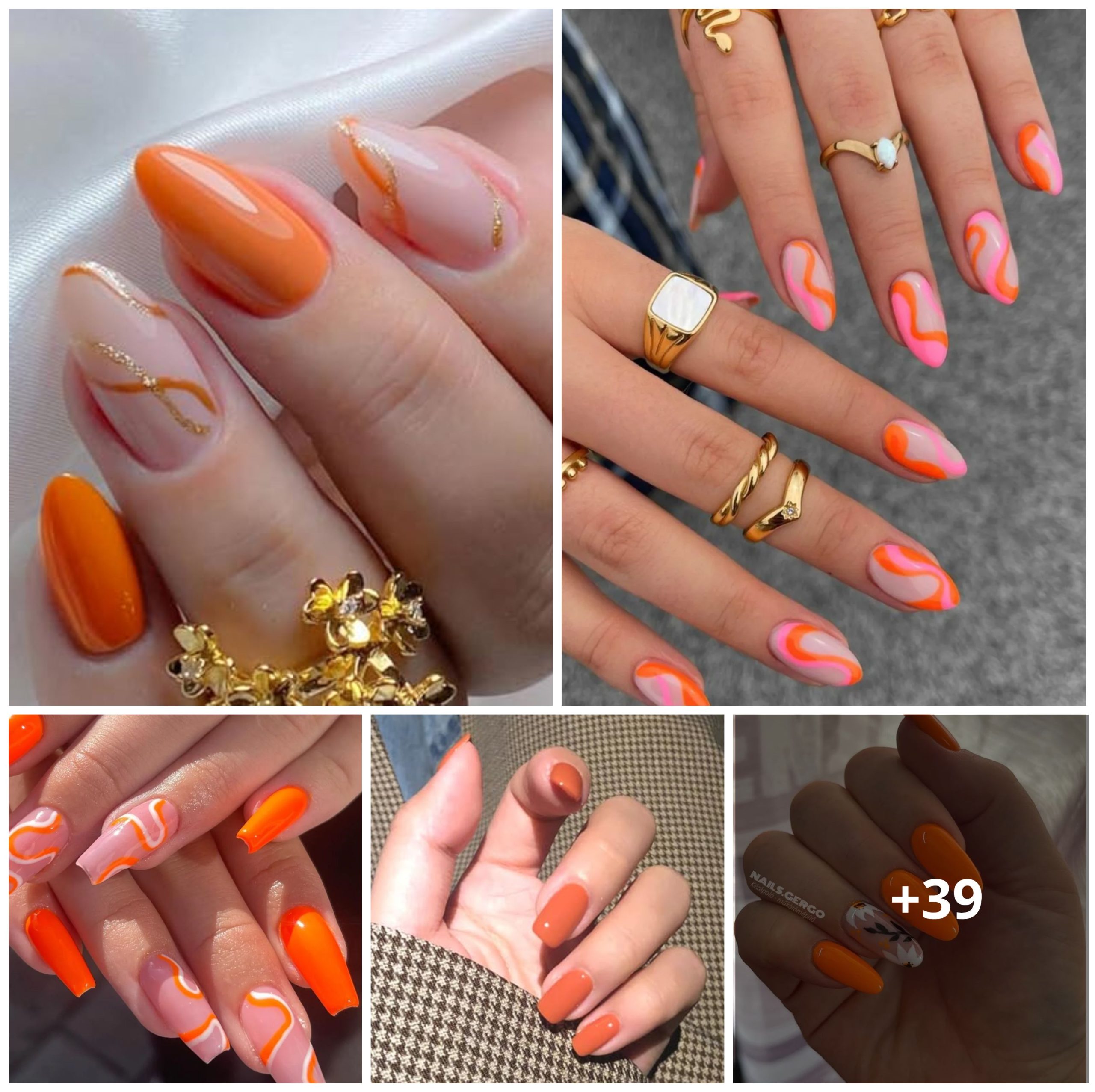 39 Vibrant Orange Nail Designs to Brighten Your Day!