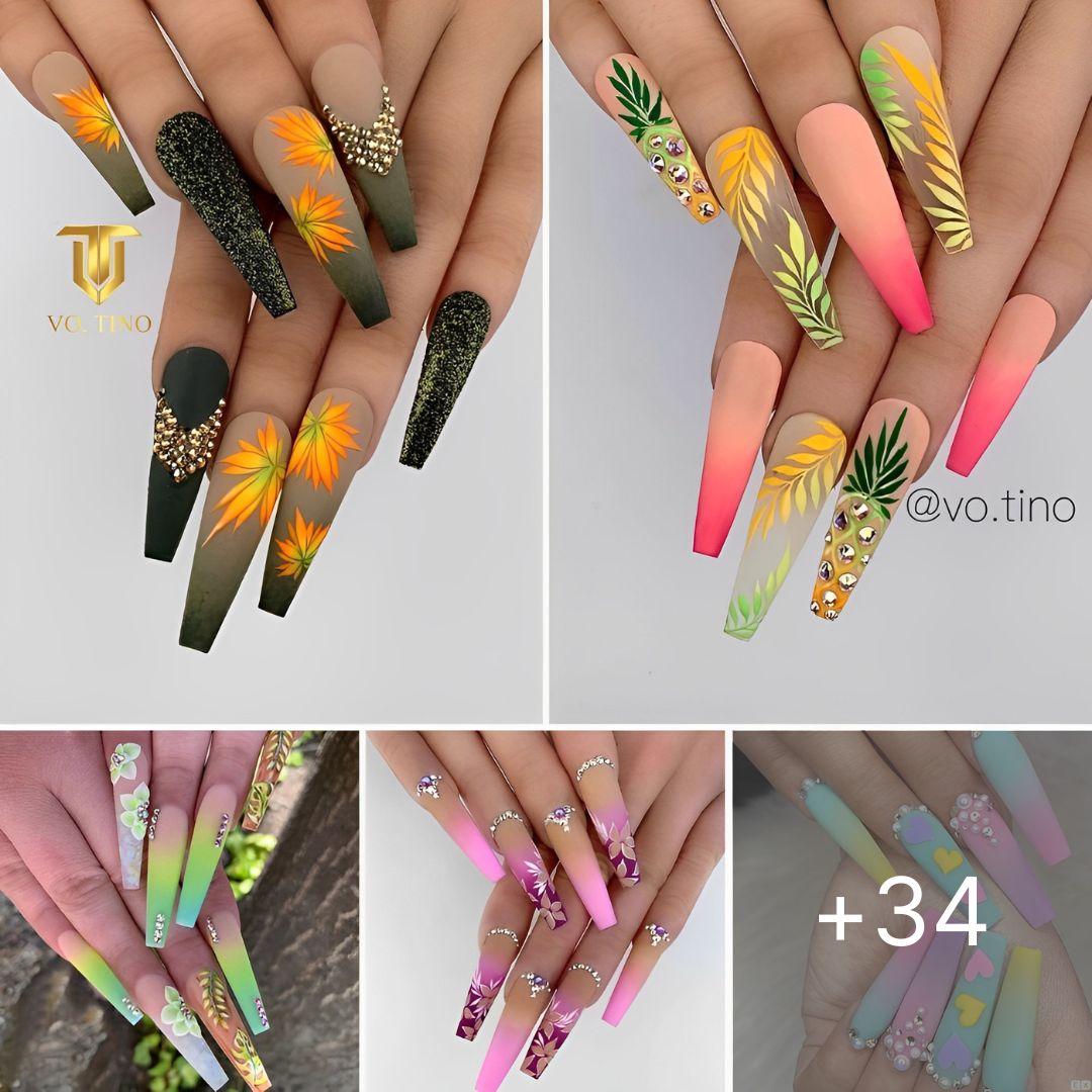 34+ Coffin Ombre Nails That Will STEAL The Present