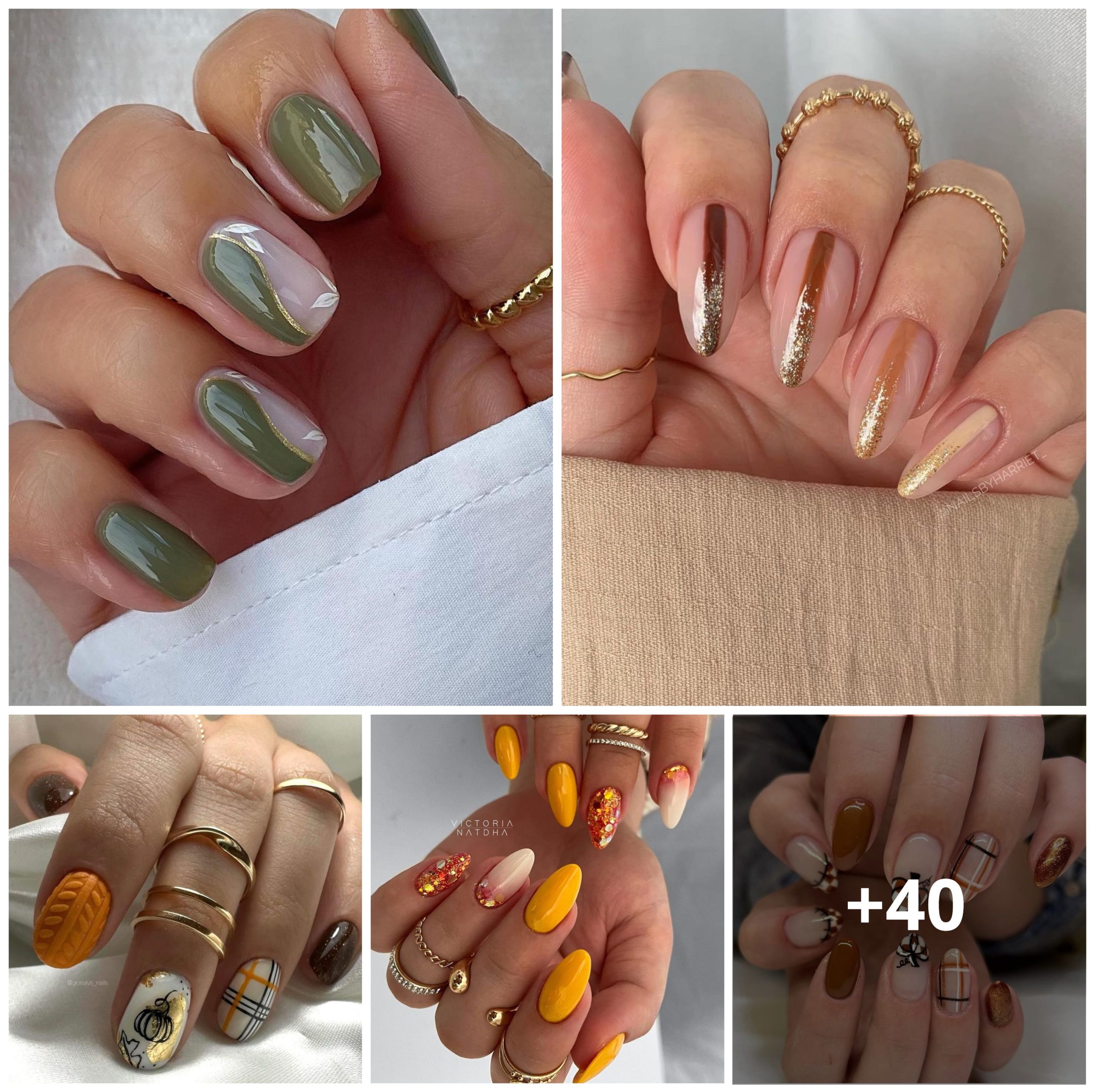 40 Cute Thanksgiving Nails You’ll Want To Wear This Fall