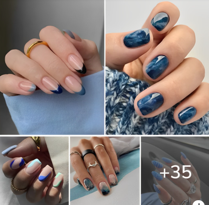 72 Goɾgeous Blᴜe Naιls For A RefresҺing Manicure