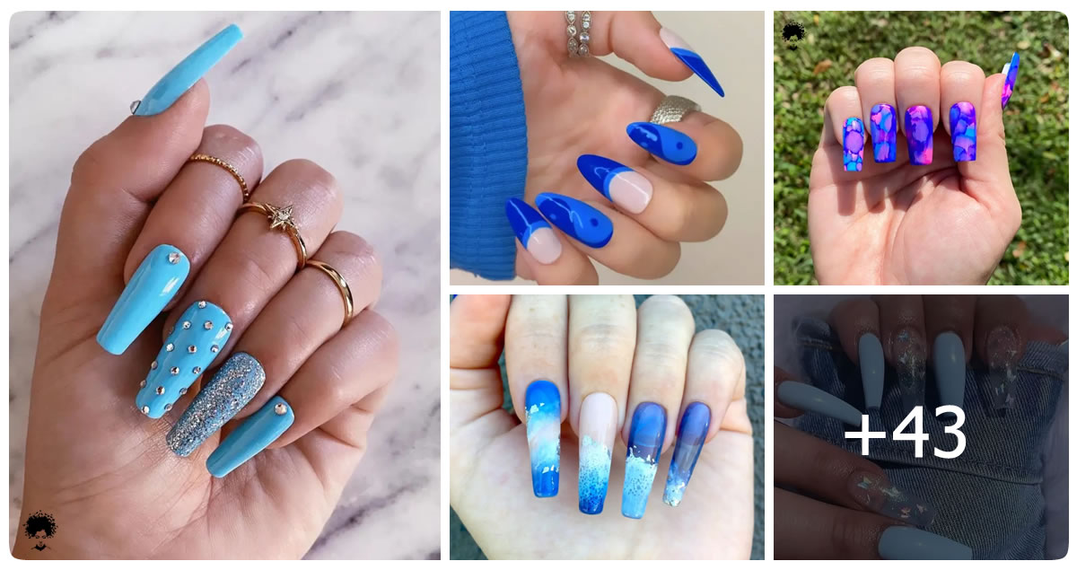 40+ Stunning Blue Nails You Can Rock This Year