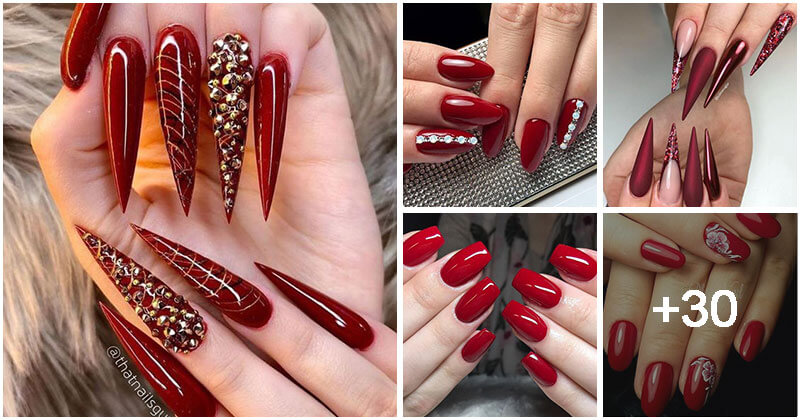 30+ Awesome Red Manicure Ideas To Copy