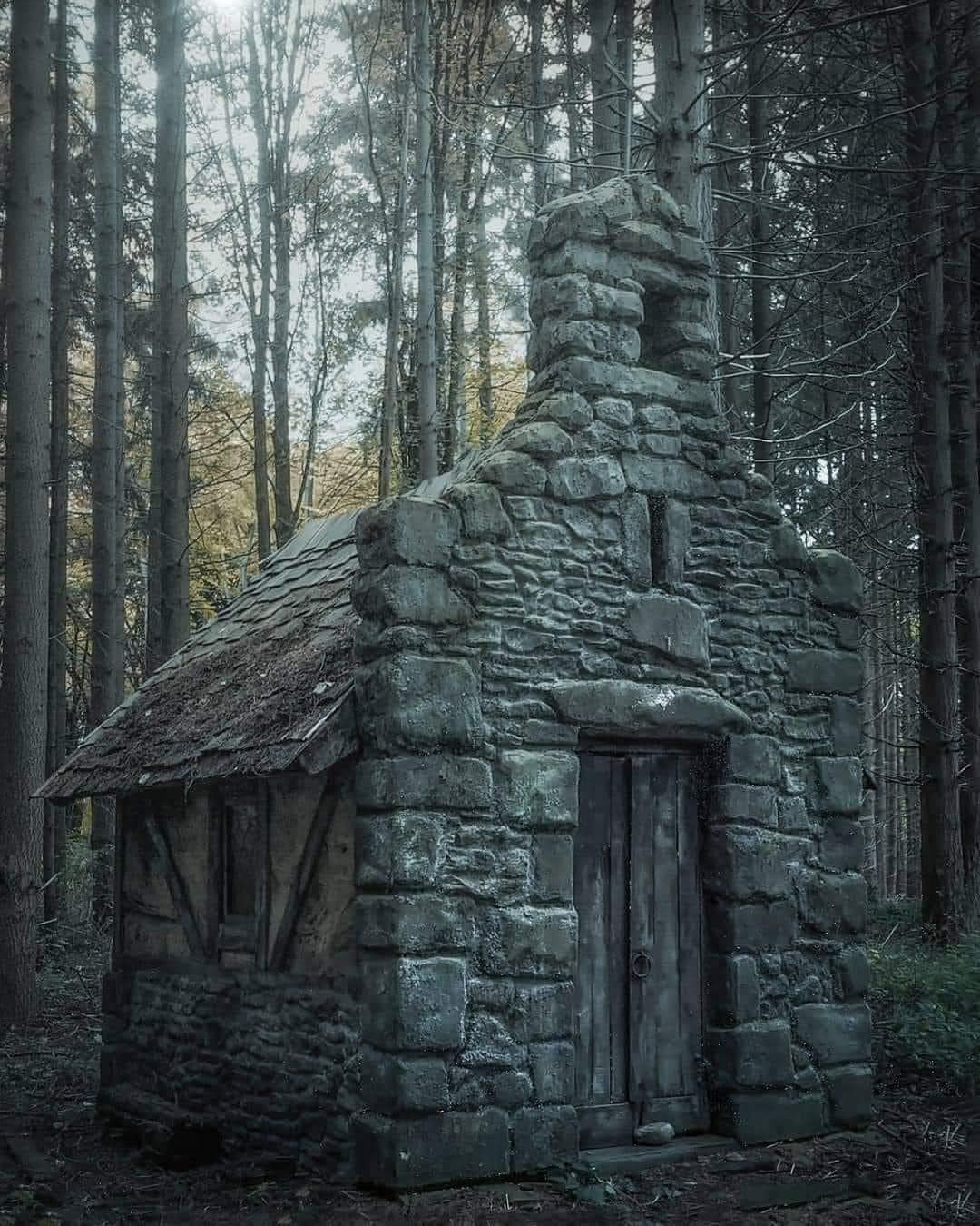 Mysterious Stone Cottage in the Belgian Forests