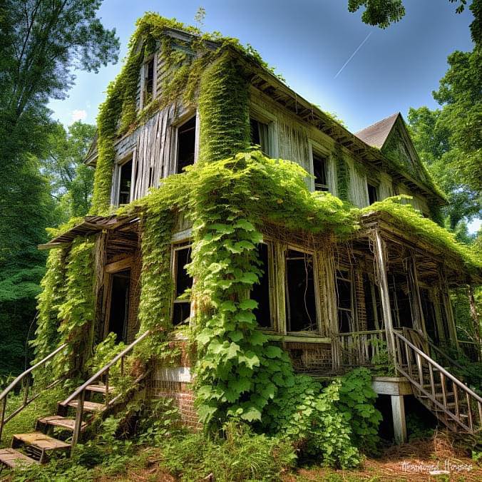 Abandoned Houses and the Role of Ivy in Their Slow Decline