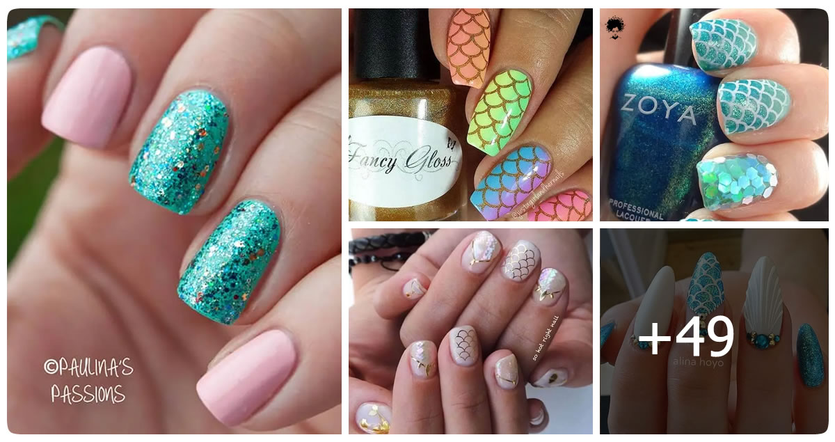 49 Breath-taking Mermaid Nail Ideas to Do This Summer