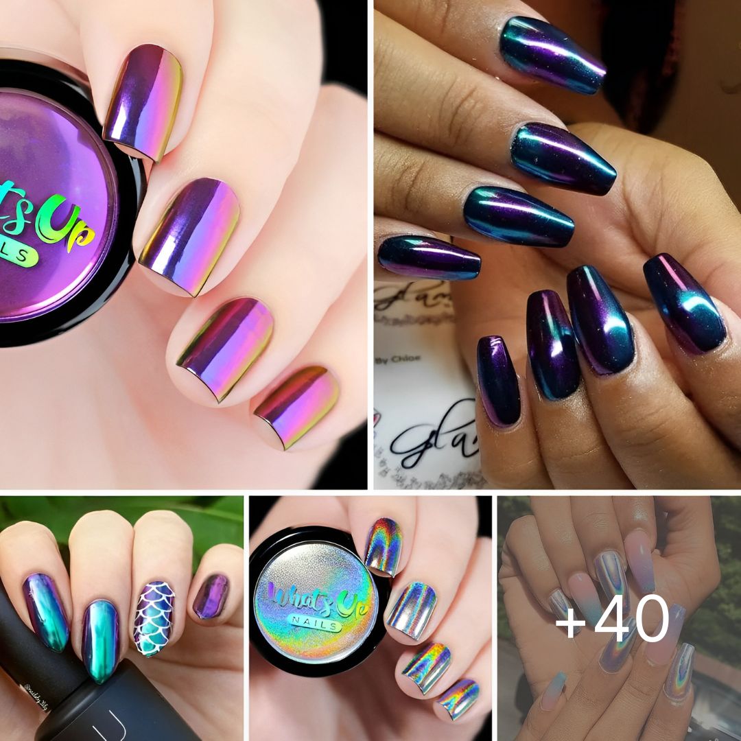 40+ Gorgeous Holographic Nails That Are Simply Stunning