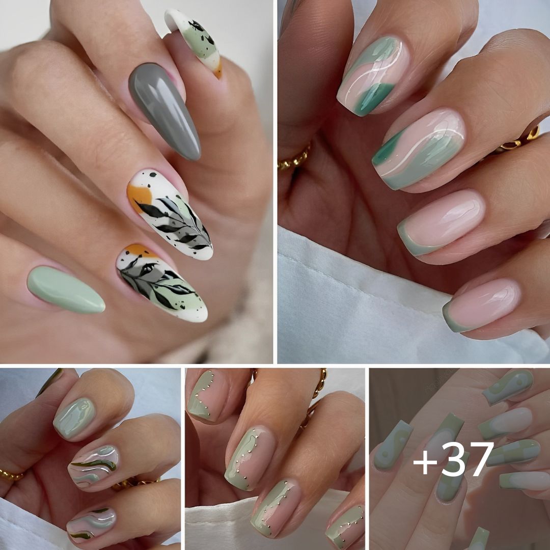 37 Sage Inexperienced Nails That Are Price Swooning Over