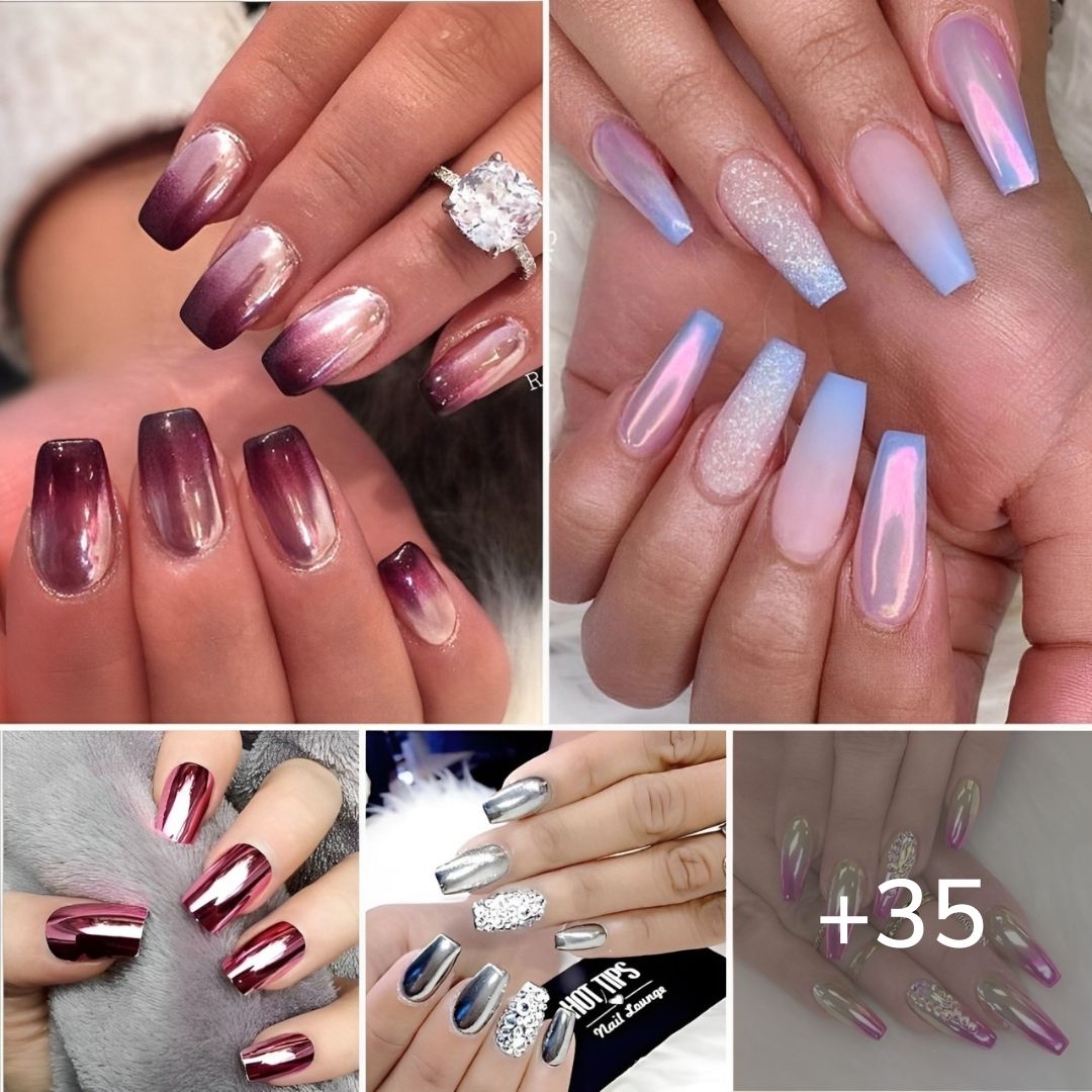 35 Eye-catching Chrome Nails You Will Love