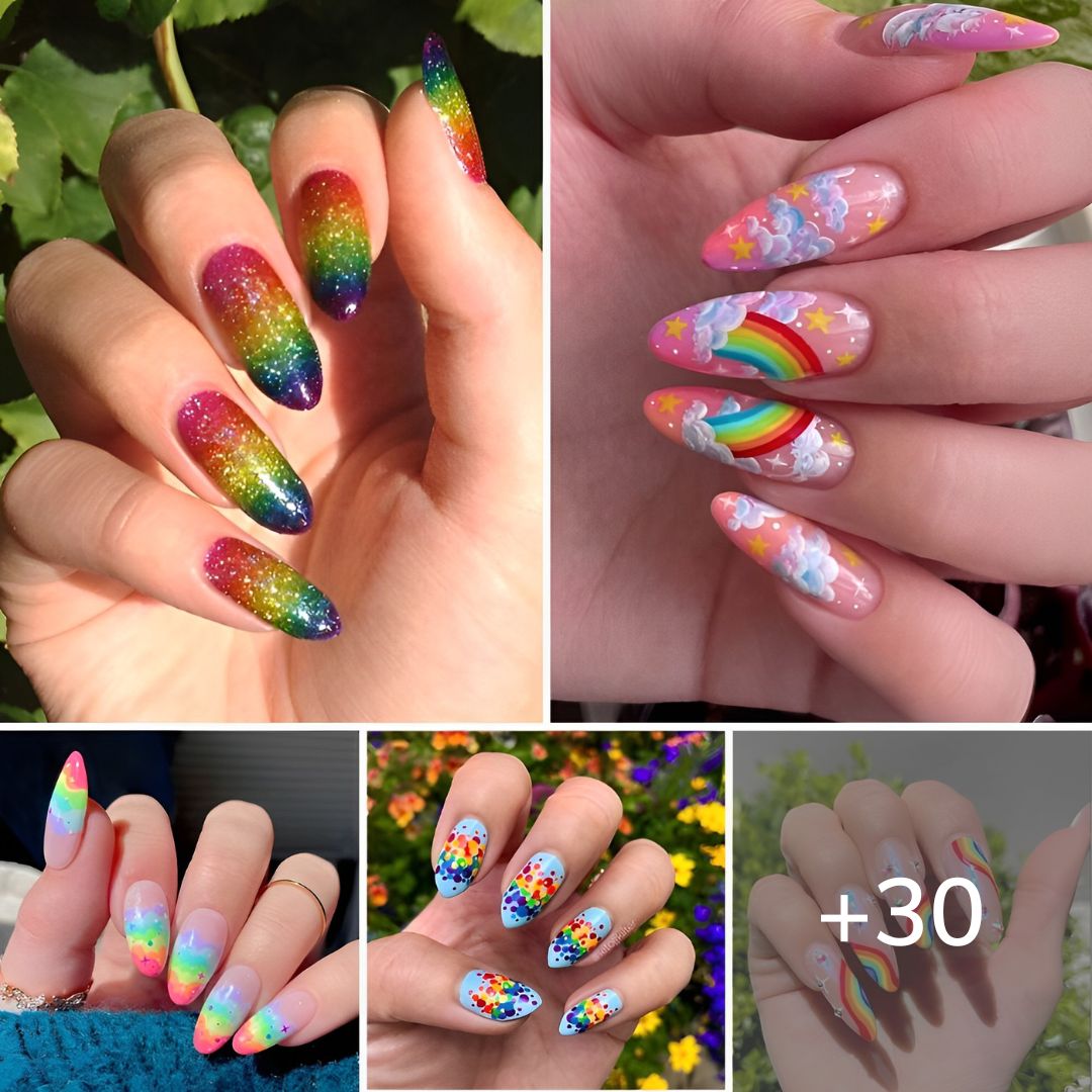 30 Colorful Rainbow Nail Ideas To Instantly Brighten Up Your Mood