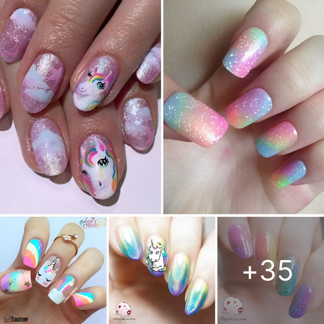 35+ Magical Unicorn Nail Designs You Will Go Loopy For