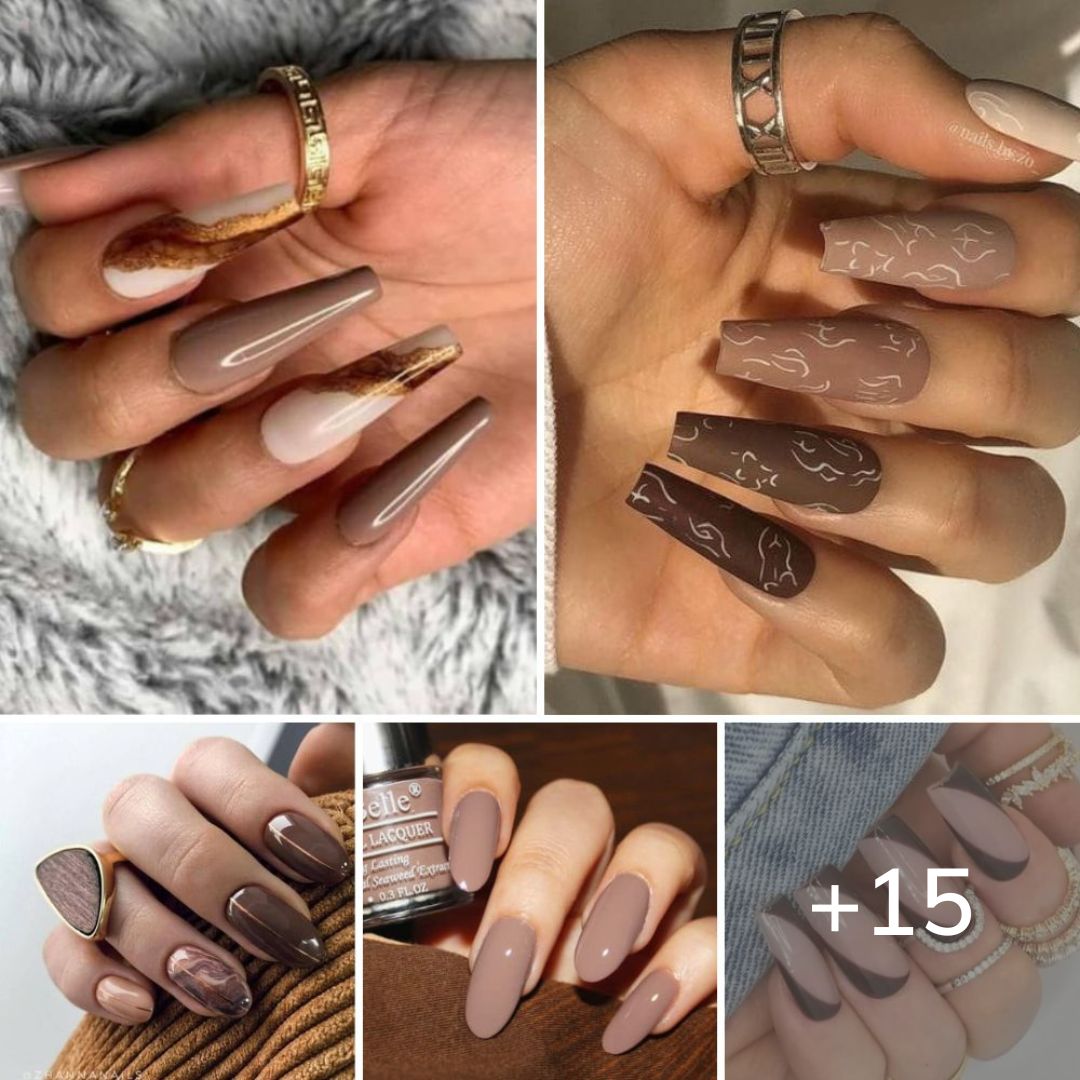 15 Fancy Brown Nail Designs You Need To See