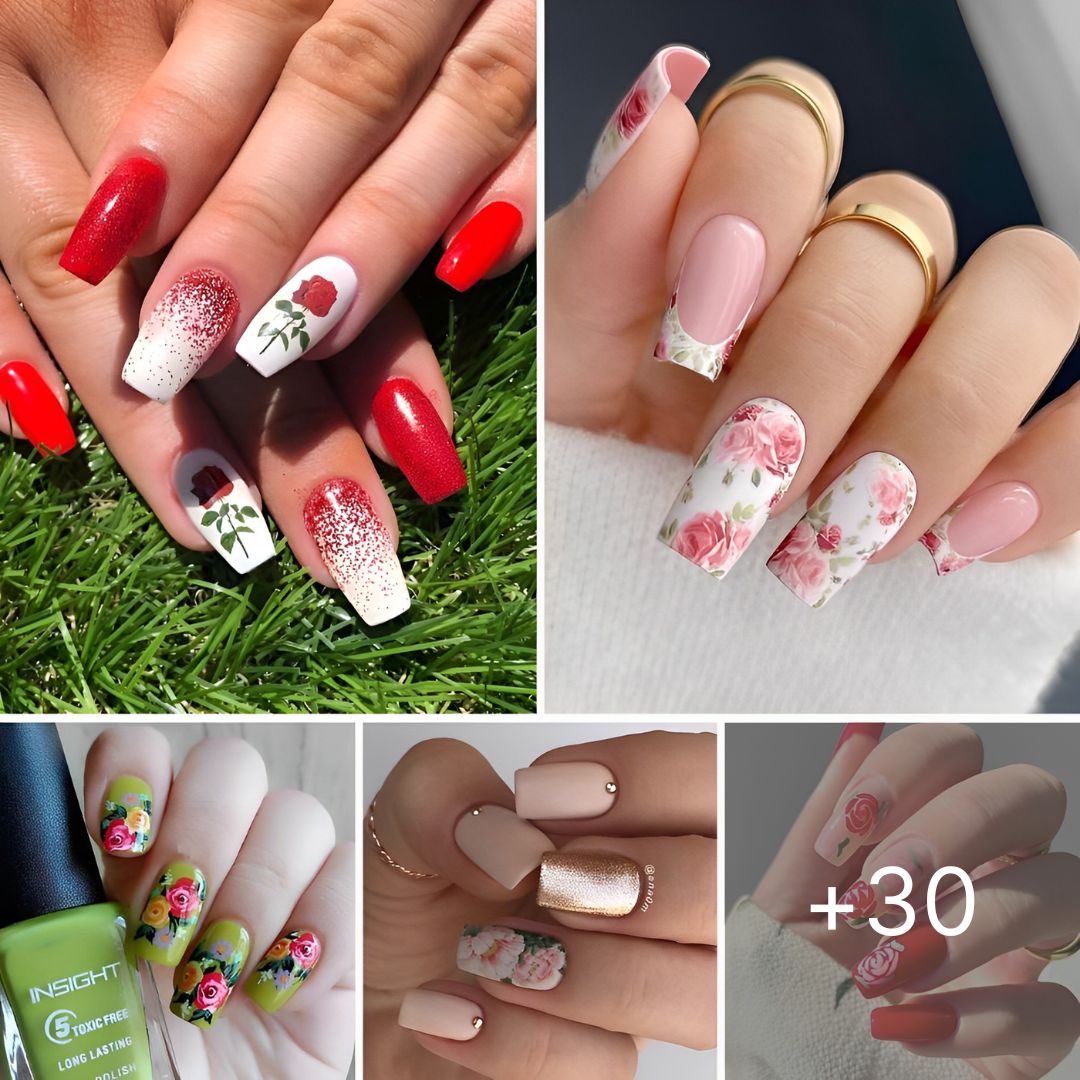 30 Quick Rose Nail Designs Each Charming Woman Ought to Verify Out