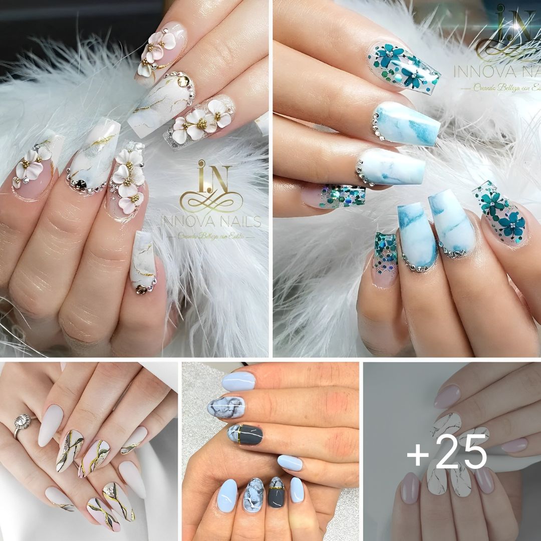 25 Incredible Marble Designs to Upgrade Your Manicure