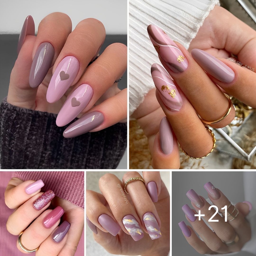 21+ Stunning Mauve Nails With A Feminine & Youthful Vibe