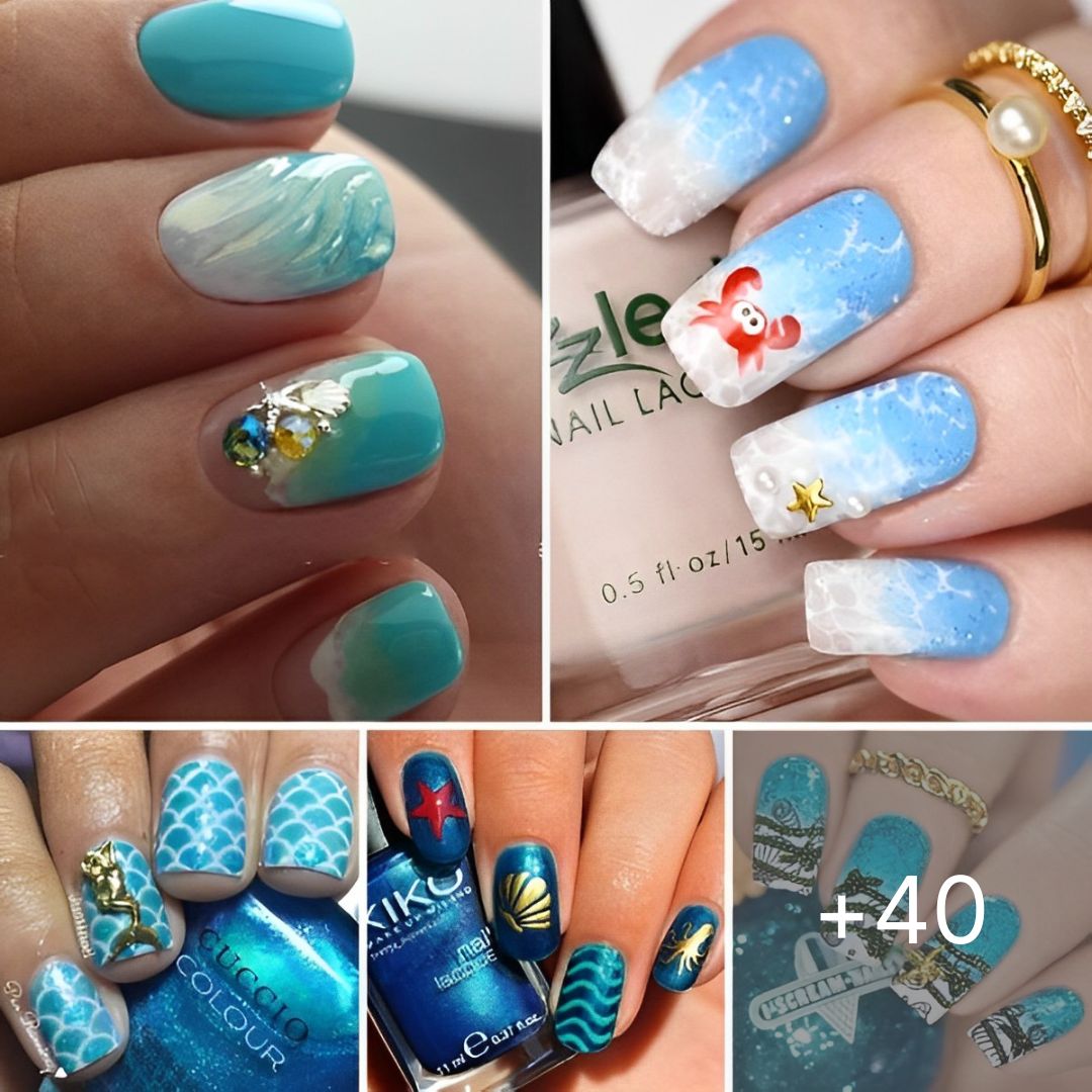 40+ Swimming Pool Summer Nail Art Ideas That Will Cheer You Up