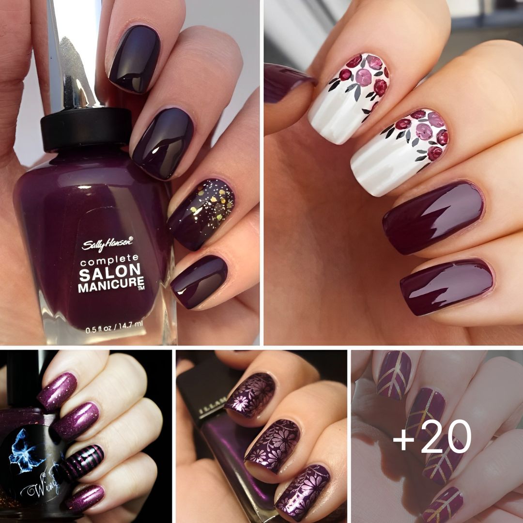 20 Elegant concepts to design your nails with a plum shade. It’s right now!