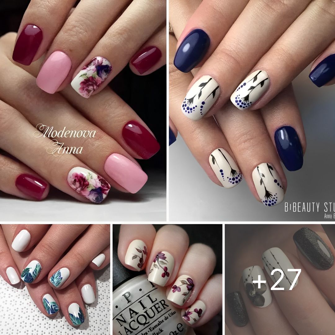 27 Pretty Flower Nail Inspirations