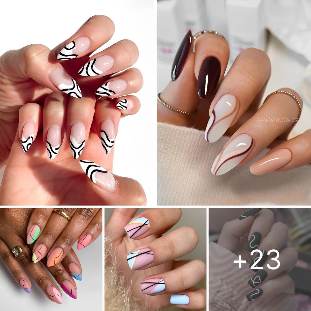 23+ Chic Line Nail Designs For A Modern Aesthetic