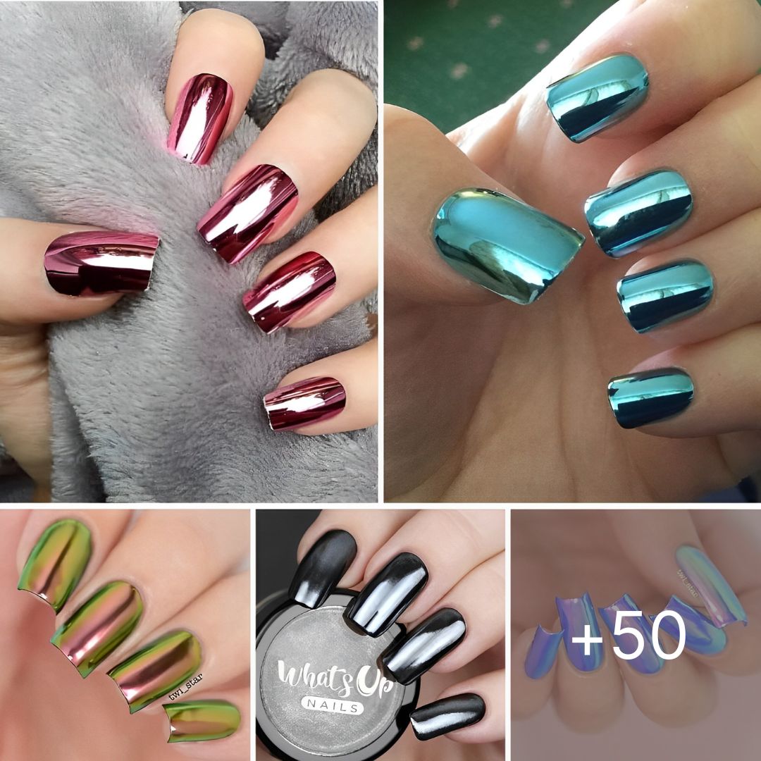 50 Unique Chrome Nails To Look Stunning