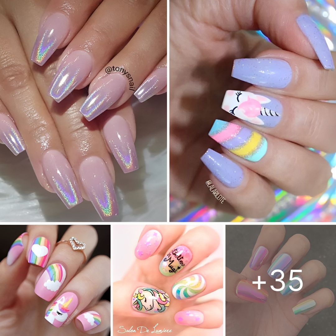 35+ Magical Unicorn Nails To Try Right Now