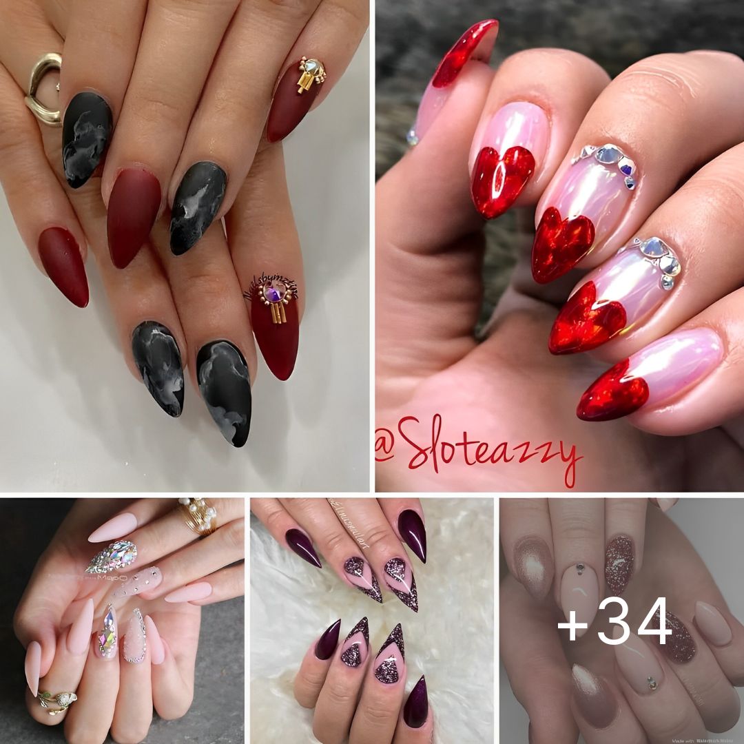 34 Attractive Mountain Peak Nails For Charming Giɾls