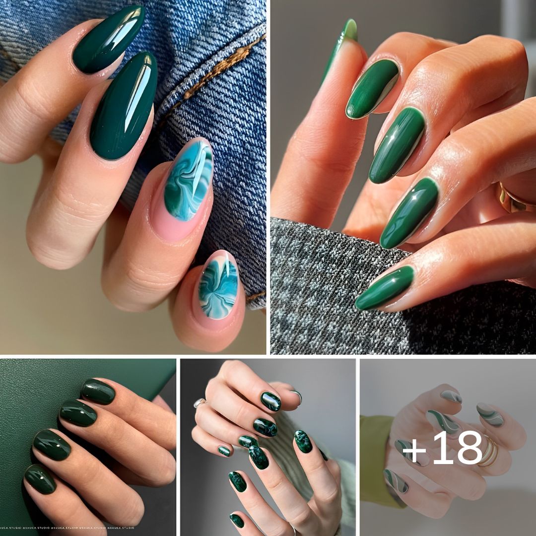 Go Bold with These Dark Green Nail Designs – Perfect for Any Occasion!