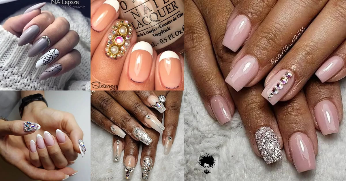 50 Eye-catching Diamond Nail Design Ideas for the Holidays