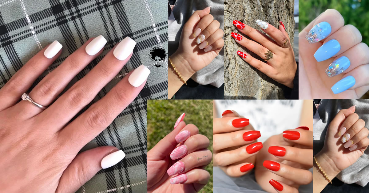 53 Short Coffin Nail Design Ideas That are Trending in 2022