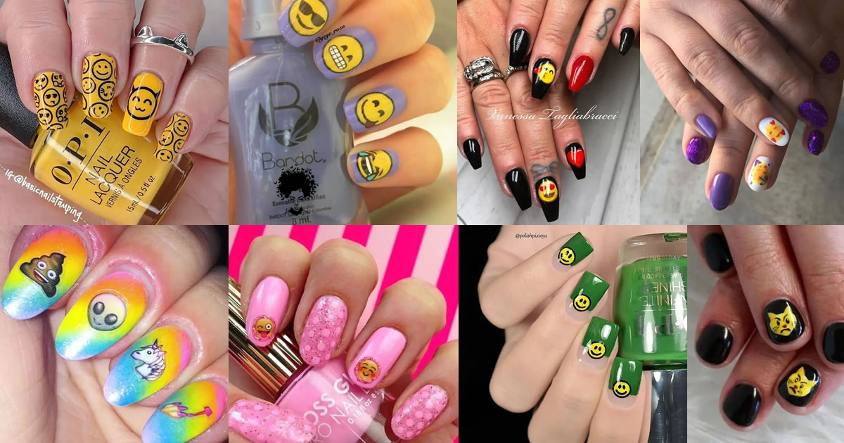 53 Unique Emoji Nail Ideas to Revive a Boring Manicure