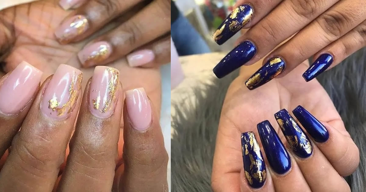 55 Glamorous Foil Nails to make Nails the Perfect Accessory