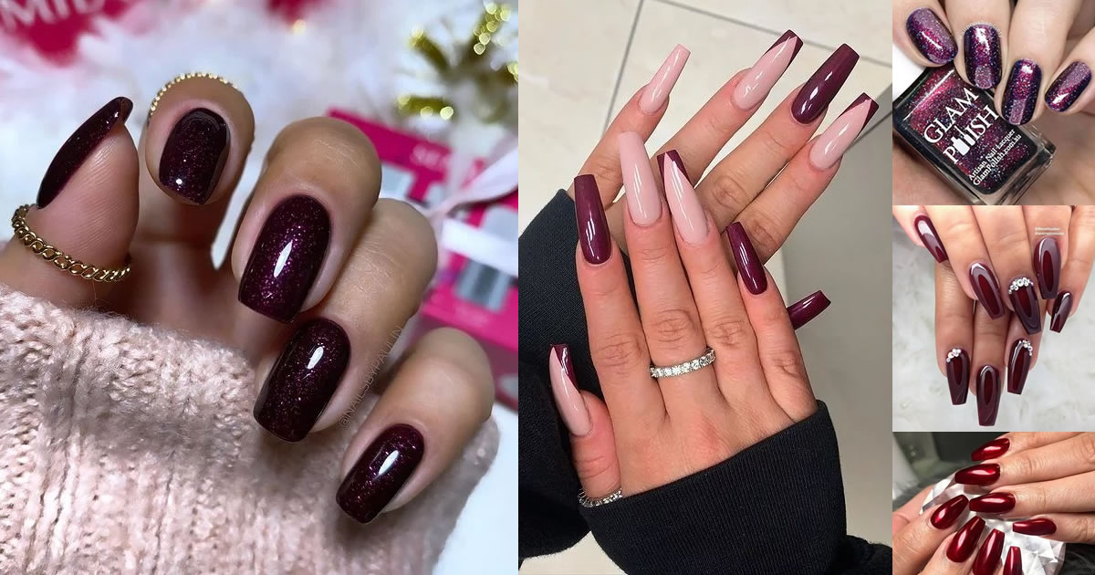 50+ PH๏τos: Sultry Burgundy Nail Ideas to Bring out Your Inner Sєxy in 2023