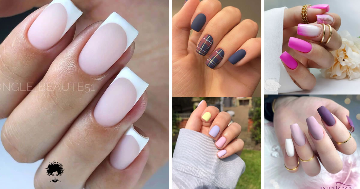 57 Gorgeous Matte Nail Design Ideas (Short And Long)