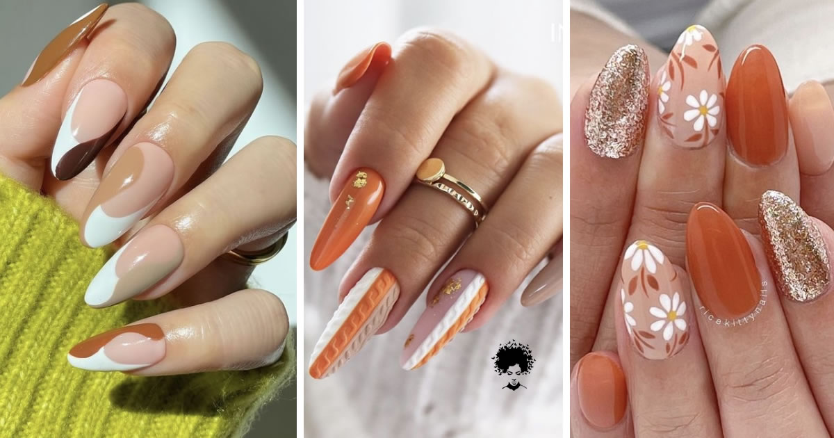 58 PH๏τos: Cute Thanksgiving Nail Designs to Try in 2022