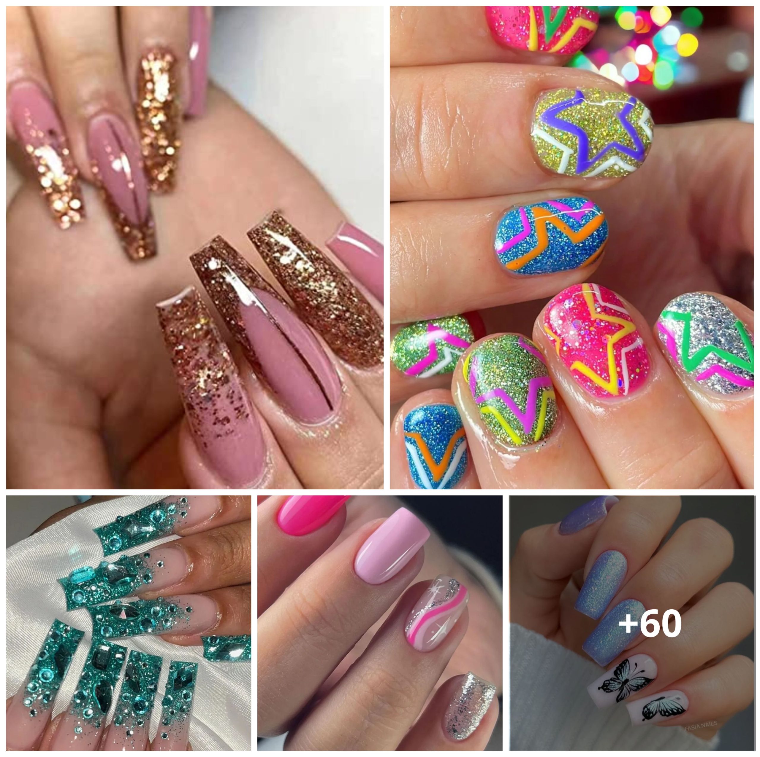 60 Glitter Nail Designs to Glam Up Your Manicure!