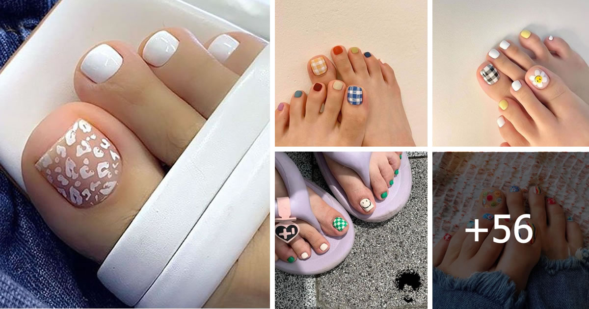 55+ Cute & Easy Toe Nail Deisgns for Summer 2022