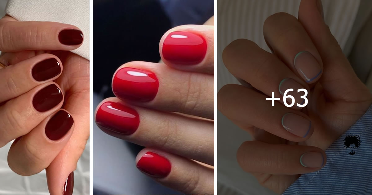 66 PH๏τos ~ Semi-permanent Short Nails: How To Make Them Appear Longer Using Colors And Playing With The Shape!