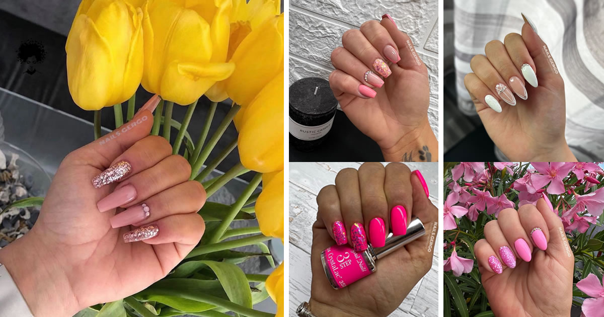 66 Pretty & Romantic Nail Design Ideas To Try