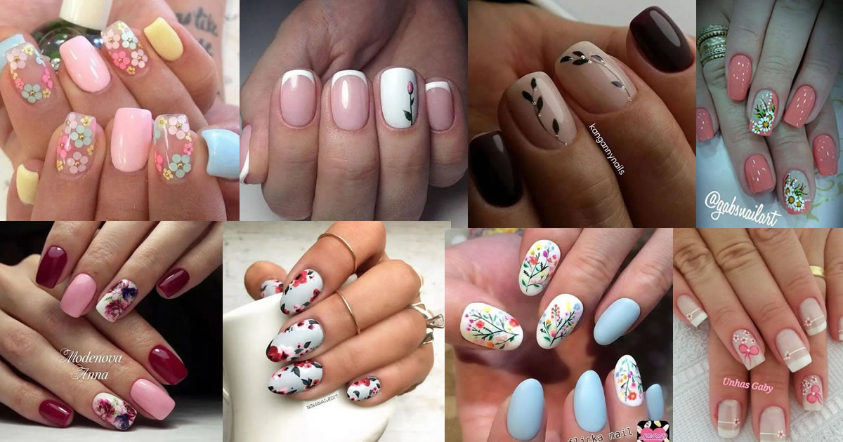 73 Pretty Flower Nail Inspirations For Every Season