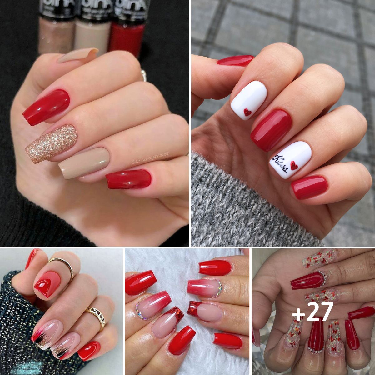 33 Red Prom Nails To Make You The Center Of Attention