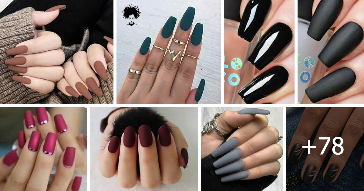 78 PH๏τos: Matte Nails 2022 ~ Trendy Designs for Long or Short Nails