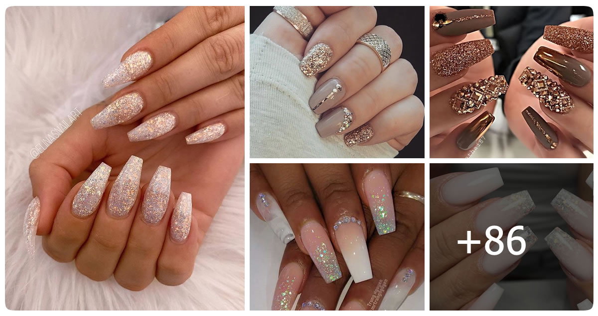 86 Amazing Glitter Nails For Women  💅❣️【The Best of 2023】