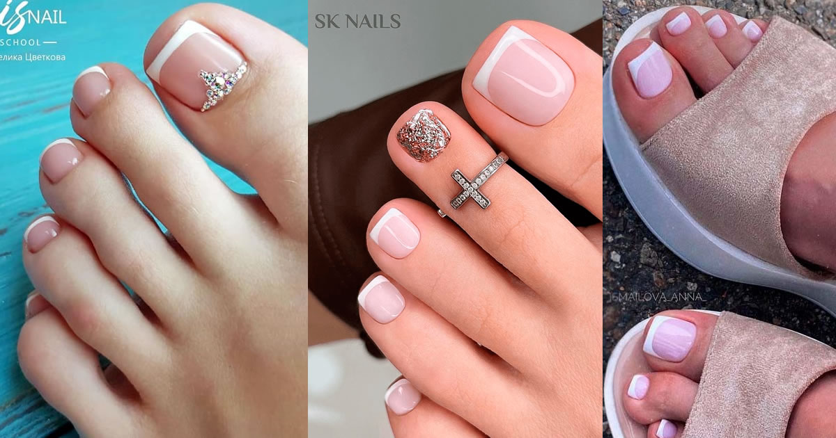 86 Trendy French Tip Toe Nail Art Designs for Summer 2022