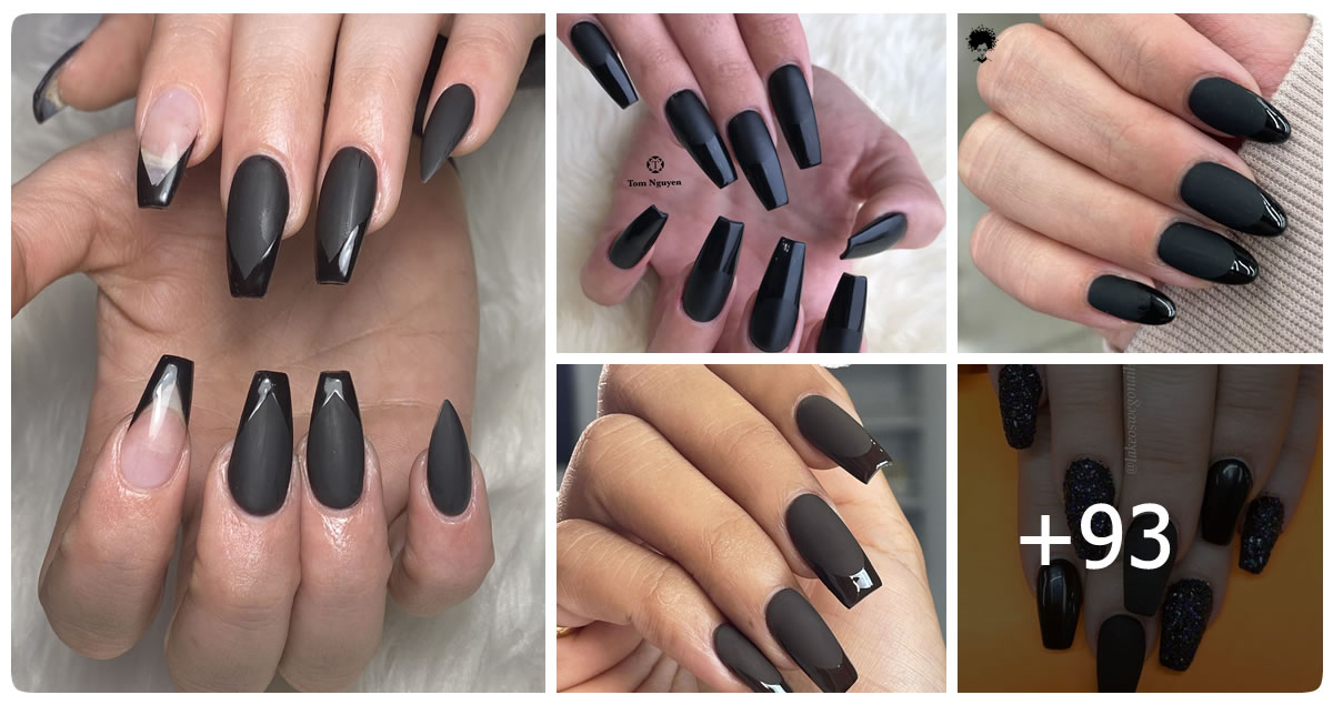 93 Gorgeous Matte Nails with Glossy Tips for Trendy Manicures