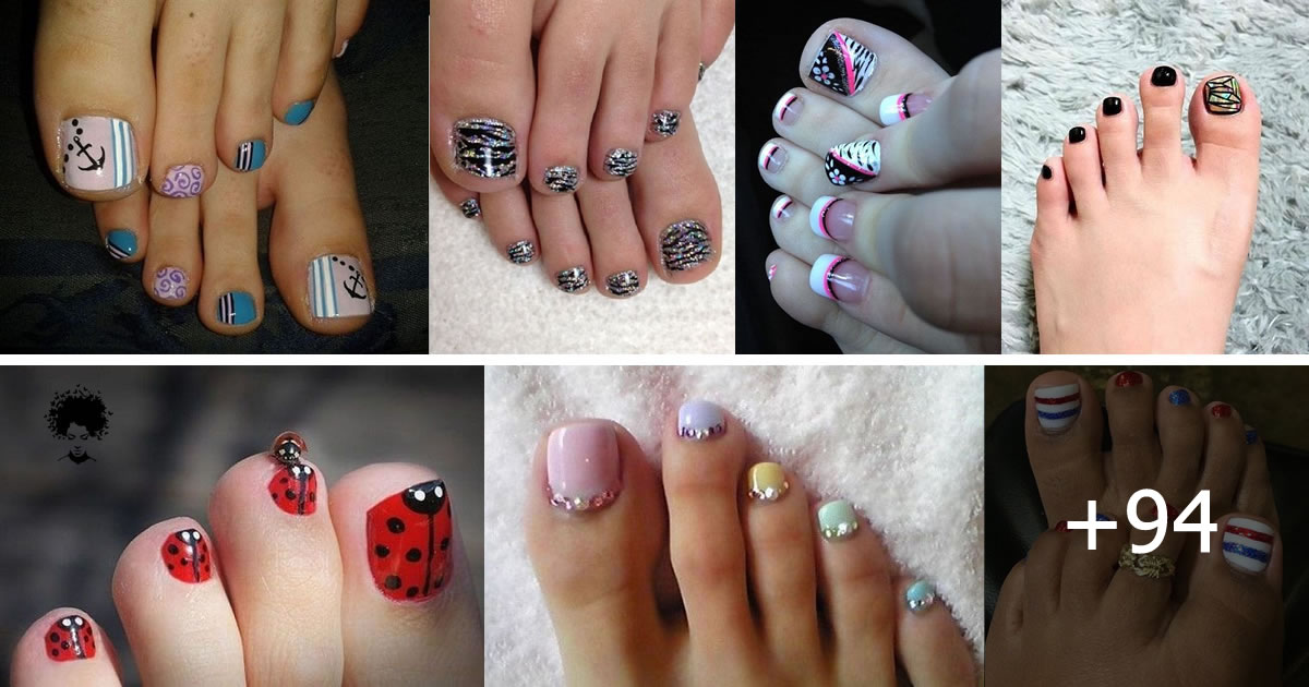 94 PH๏τos: Strikingly Easy Toe Nail Designs (2022)