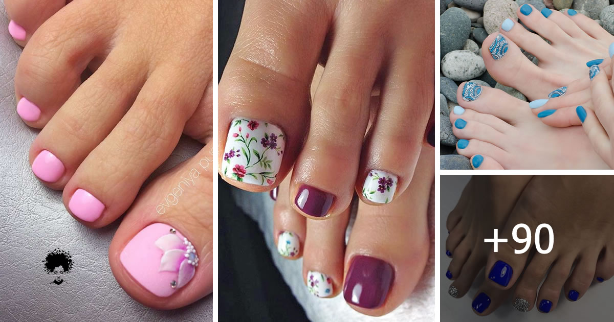 97 PH๏τos: Toe Nail Designs To Keep Up With Trends