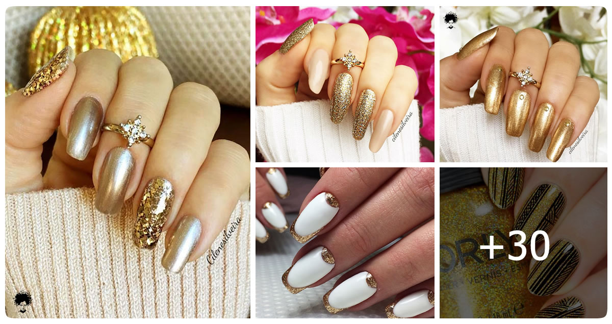 All That Glitters: 30+ Gold Nails Designs To Try