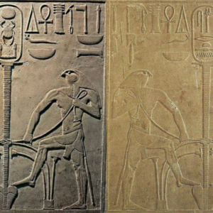 Rite of Sema taouy or meeting of the 2 lands by Horus & Seth.